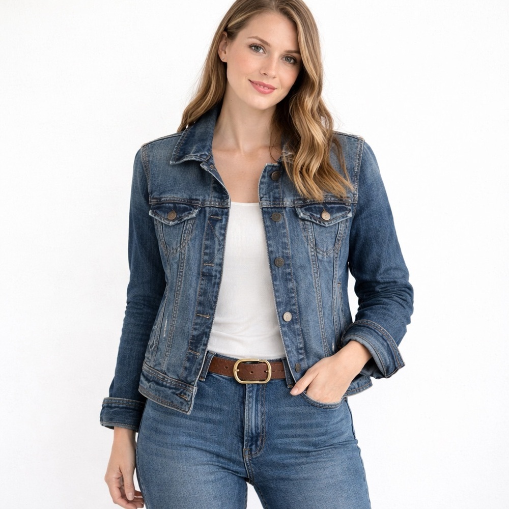 american eagle outfitters jeans denim jacket blue casual Streetwear Small